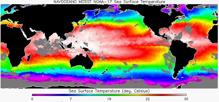 Высота волн,солёность -температура океанов